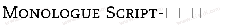 Monologue Script字体转换